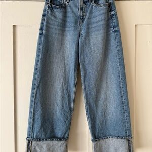 Old Navy Medium Blue Wide-Leg Jeans